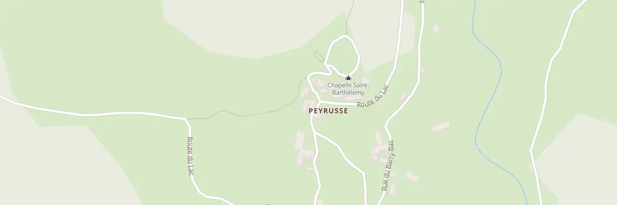 Plan du 5042 Peyrusses à Aubazat