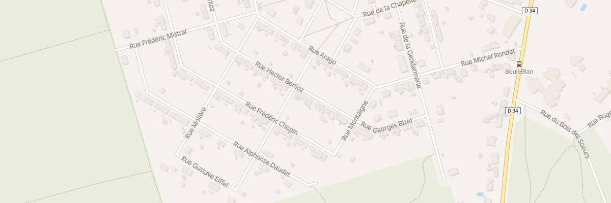 Plan du 10 Rue Hector Berlioz à La Machine