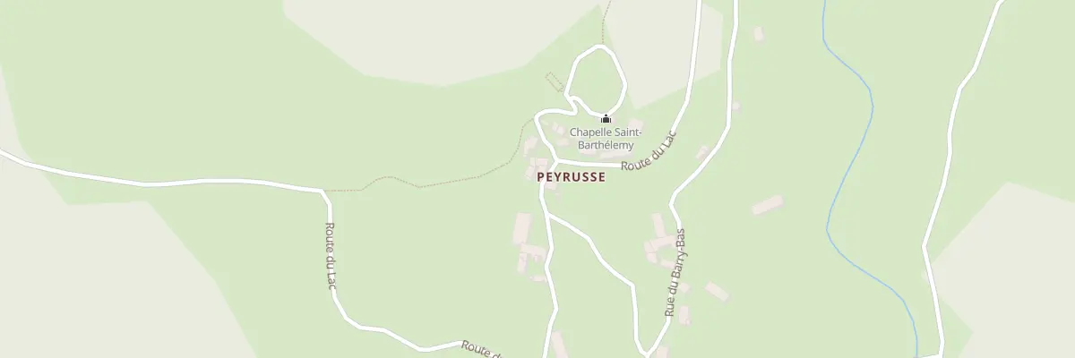 Plan du 5043 Peyrusses à Aubazat