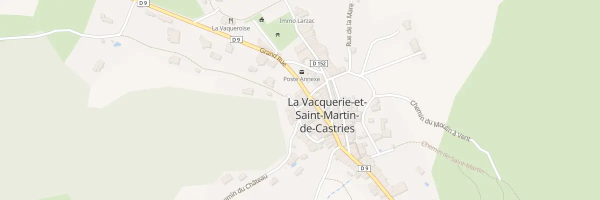 Plan du 2 Rue de l’Ancienne Poste à La Vacquerie-et-Saint-Martin-de-Castries