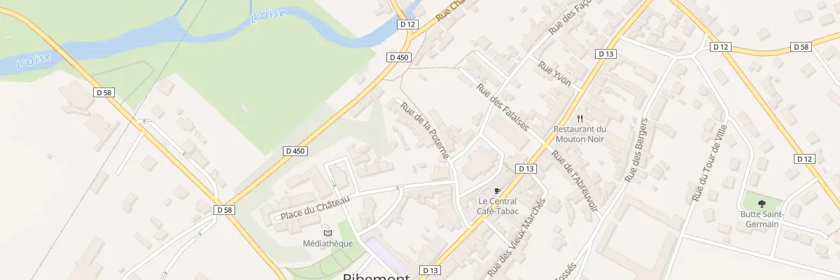 Plan du 5 Rue de la Poterne à Ribemont