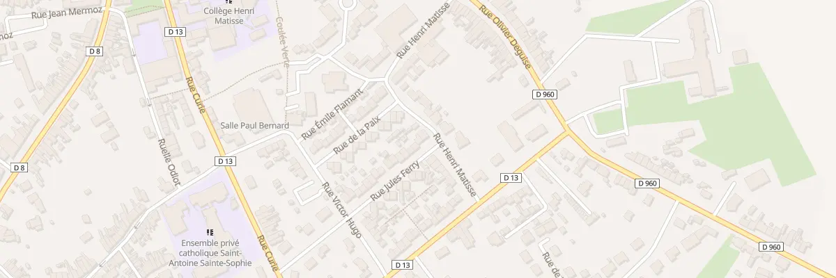 Plan du 29 Rue Jules Ferry à Bohain-en-Vermandois