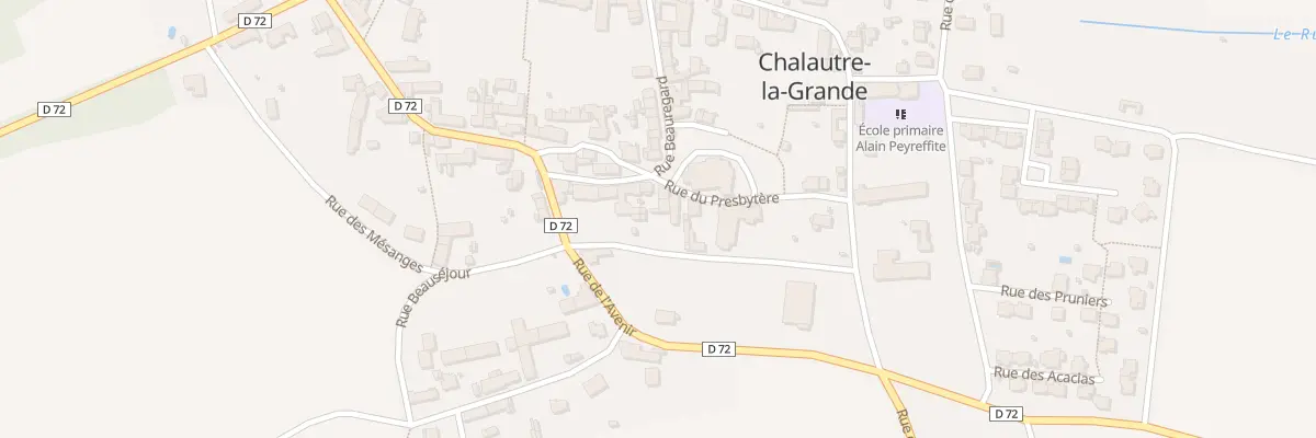 Plan du 2 Rue du Presbytère à Chalautre-la-Grande