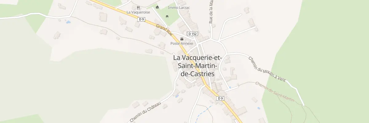 Plan du 1 Rue de l’Ancienne Poste à La Vacquerie-et-Saint-Martin-de-Castries