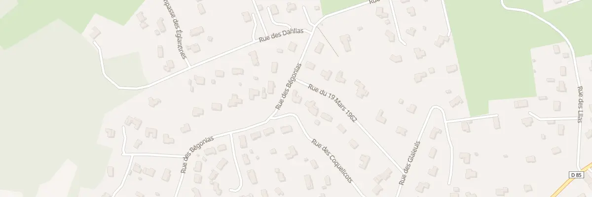 Plan du 13 Rue du Dix Neuf Mars 1962 à Orléat