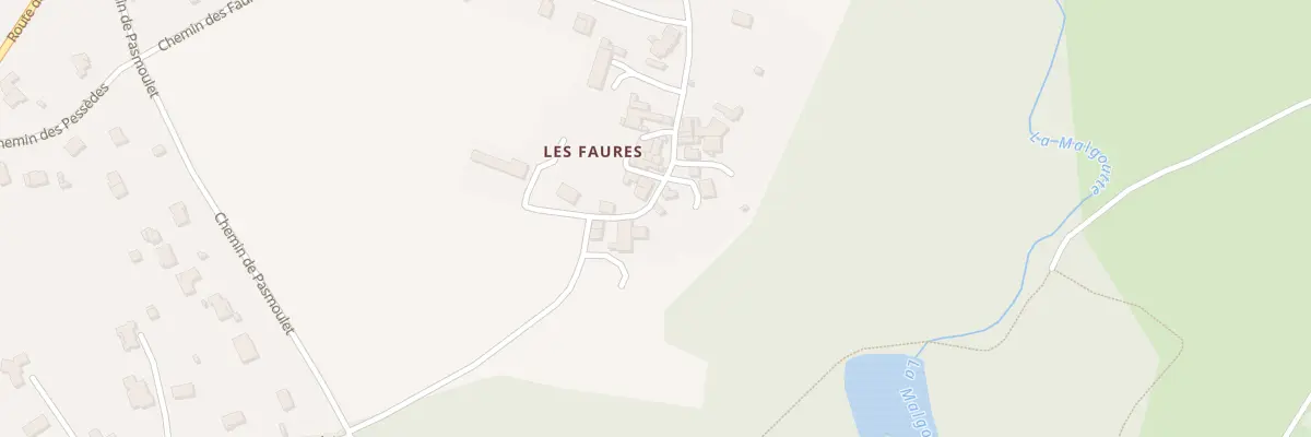Plan du 21 Village des Faures à Orléat