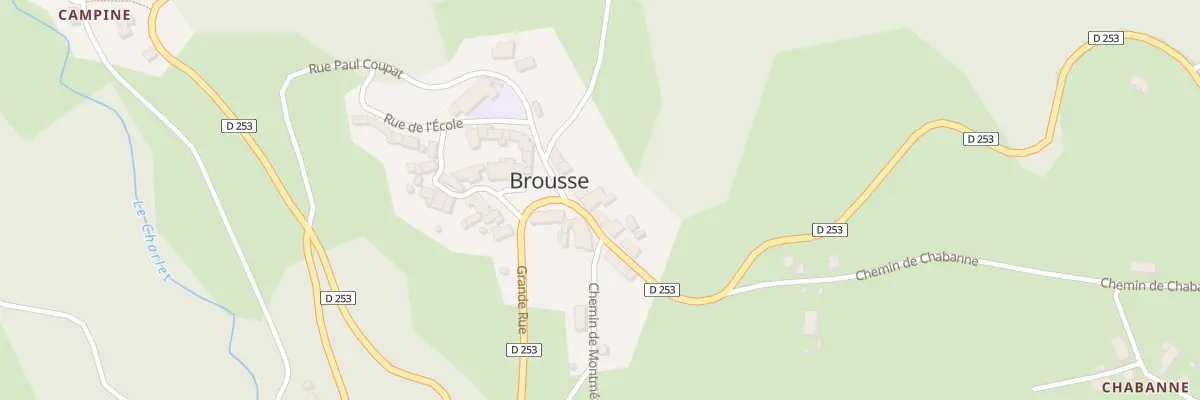 Plan du 5145 Le Bourg à Brousse