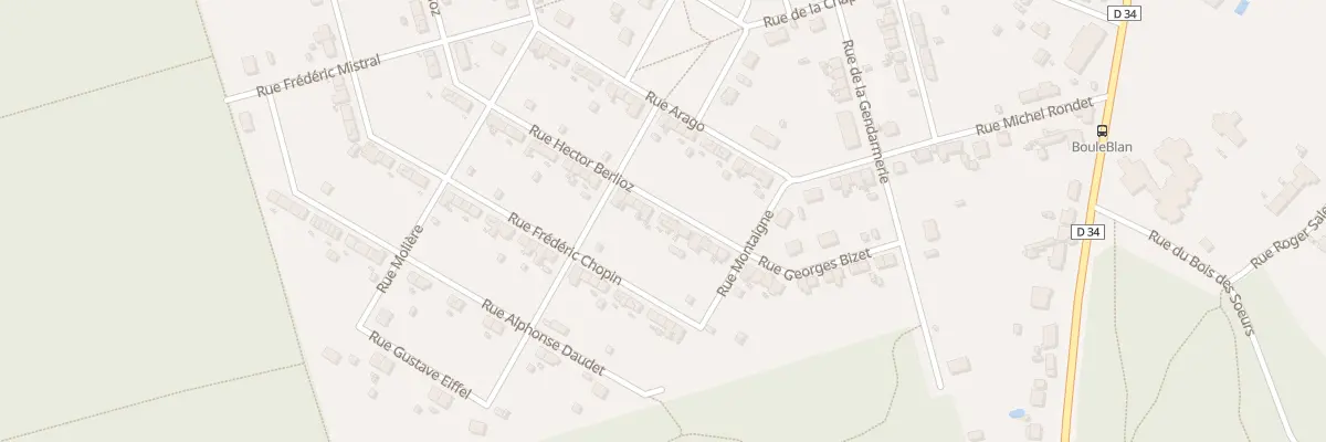 Plan du 8 Rue Hector Berlioz à La Machine