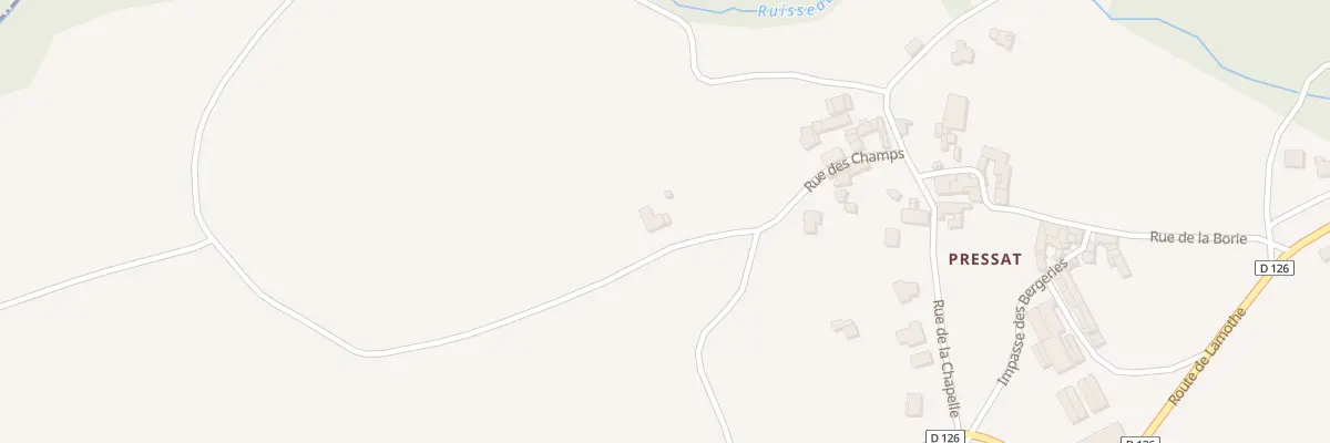 Plan du 9001 Preyssat à Chaniat