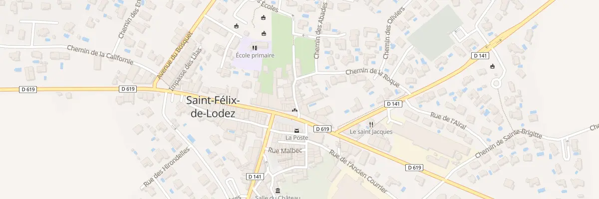 Plan du 5043 Le Village à Saint-Félix-de-Lodez