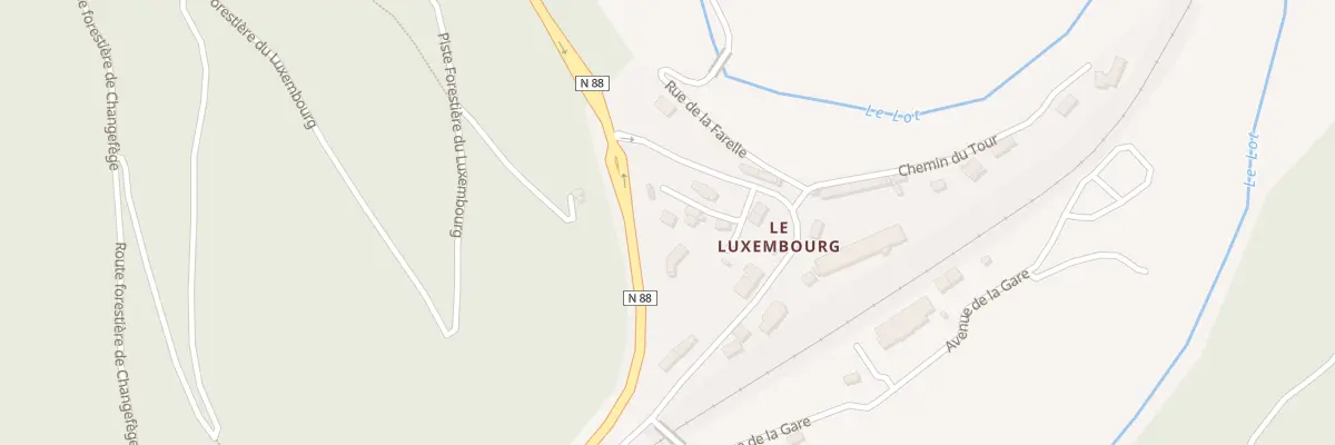 Plan du 5025 Quartier du Luxembourg à Balsièges