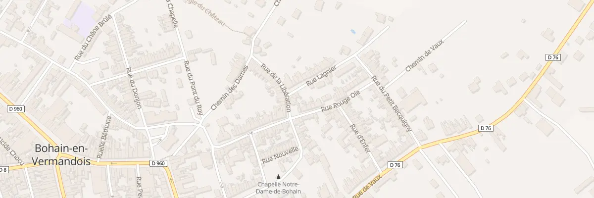 Plan du 6 Rue Lagnier à Bohain-en-Vermandois