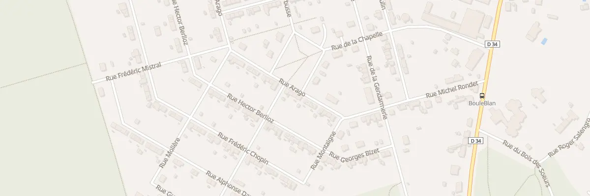 Plan du 10 Rue Arago à La Machine