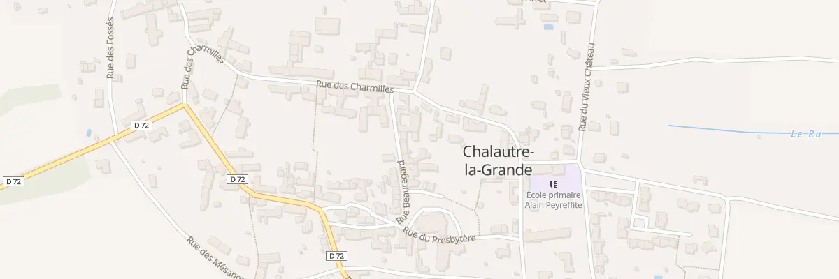 Plan du 18 Rue Beauregard à Chalautre-la-Grande