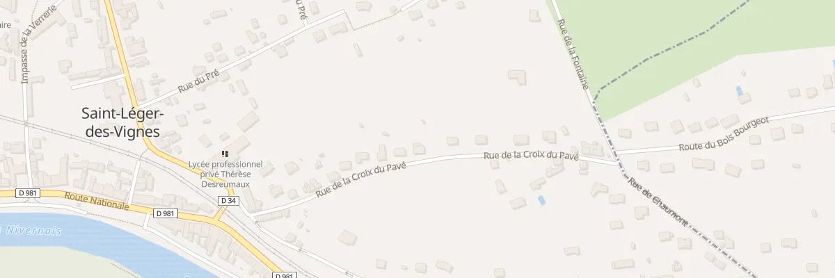 Plan du 27 Rue de la Croix du Pavé à Saint-Léger-des-Vignes