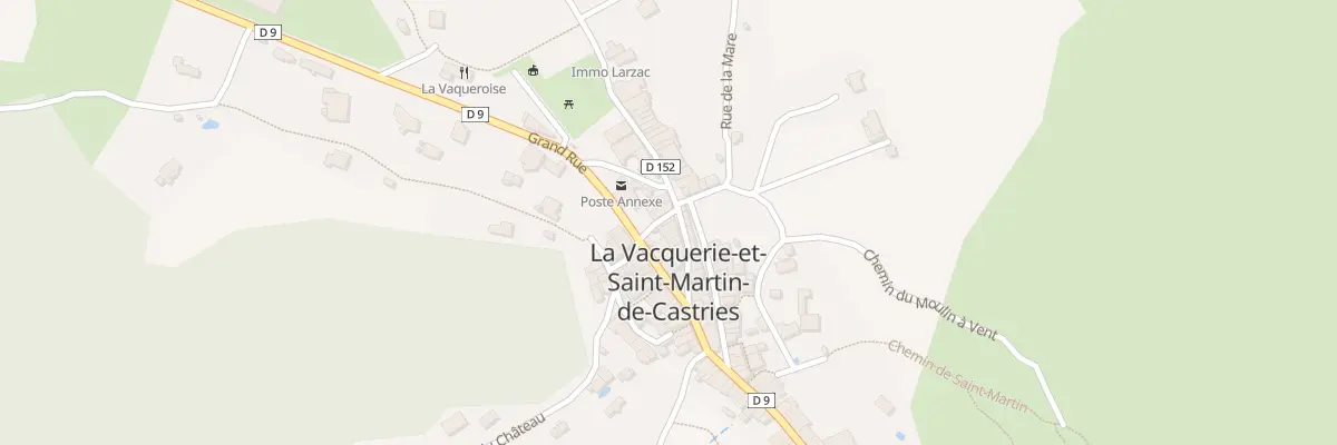 Plan du 12 Rte de Saint Maurice à La Vacquerie-et-Saint-Martin-de-Castries