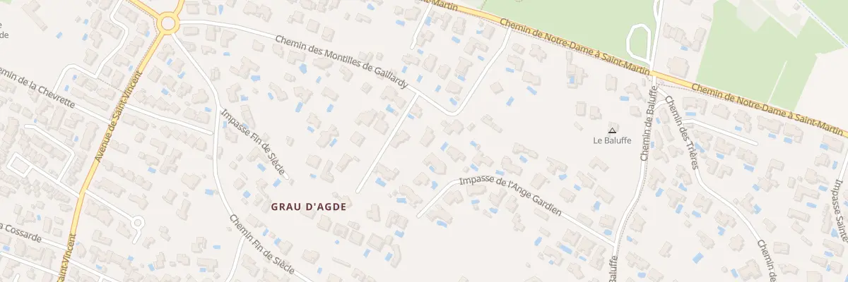 Plan du 16 Che Montilles de Gaillardy à Agde