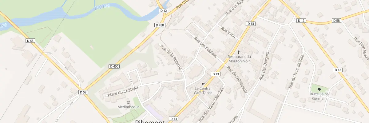 Plan du 2 Rue de la Poterne à Ribemont