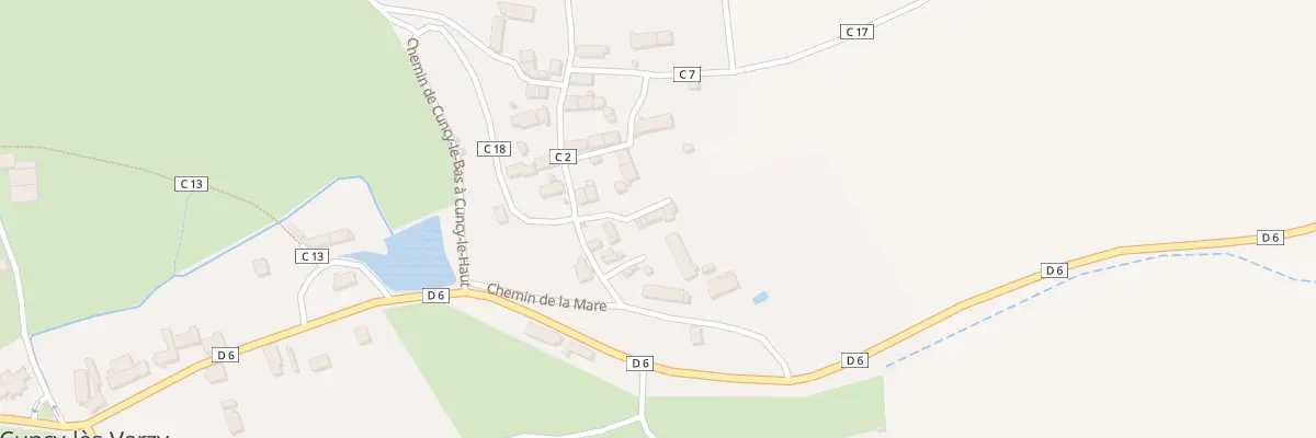 Plan du 25 Cuncy le Haut à Cuncy-lès-Varzy