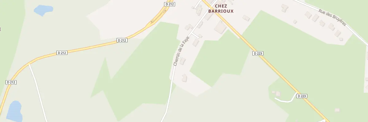 Plan du 7 Che de la Faye Vge Barrioux à Bort-l’Étang