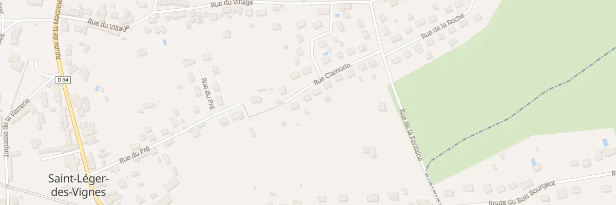 Plan du 11 Rue Clamorin à Saint-Léger-des-Vignes