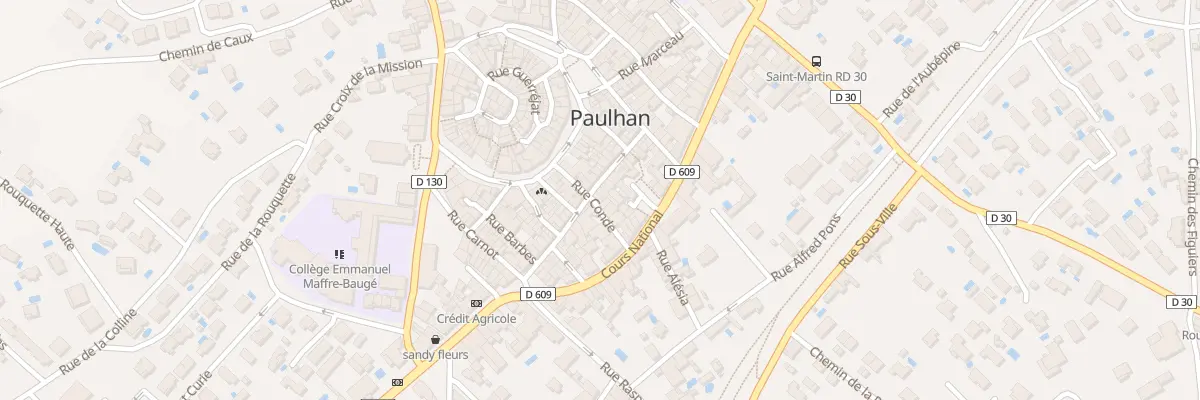 Plan du 23 Rue de Metz à Paulhan