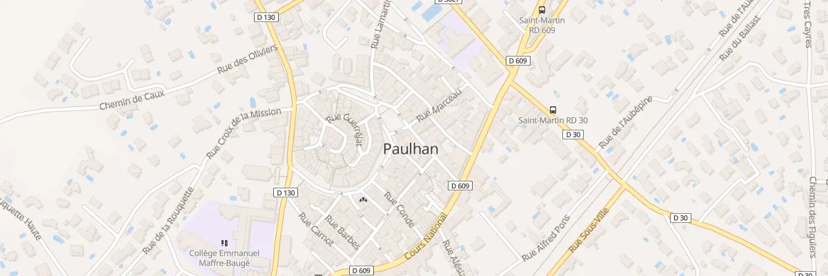 Plan du 21 Rue des Girondins à Paulhan
