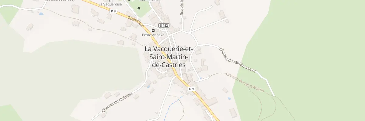 Plan du 9 Rue de Saint Guilhem à La Vacquerie-et-Saint-Martin-de-Castries