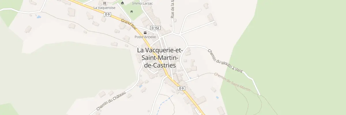 Plan du 13 Rue de Saint Guilhem à La Vacquerie-et-Saint-Martin-de-Castries