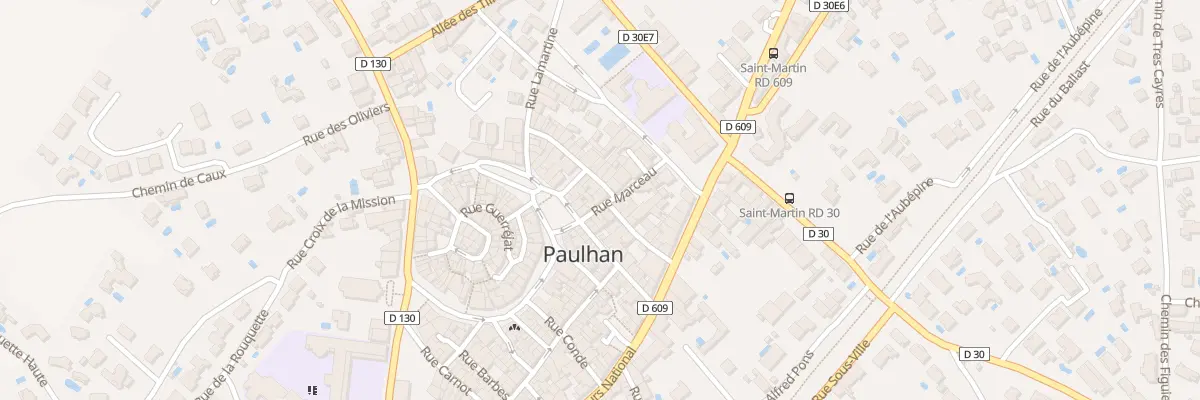 Plan du 8 Rue Marceau à Paulhan