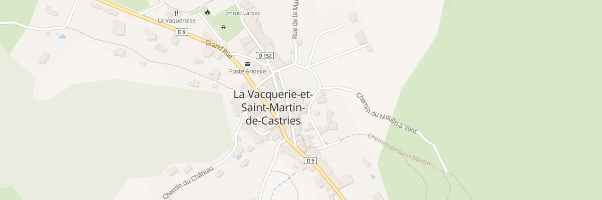 Plan du 5233 Le Village à La Vacquerie-et-Saint-Martin-de-Castries