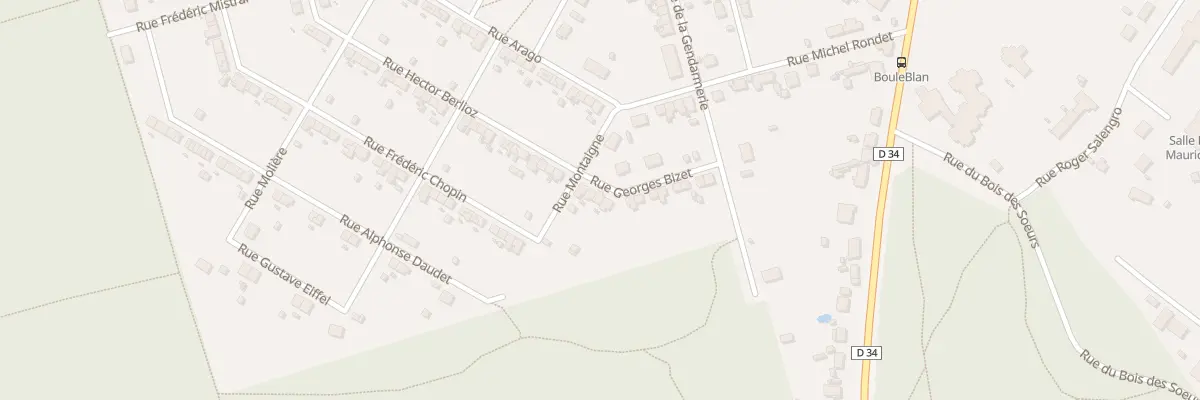 Plan du 3 Rue Georges Bizet à La Machine