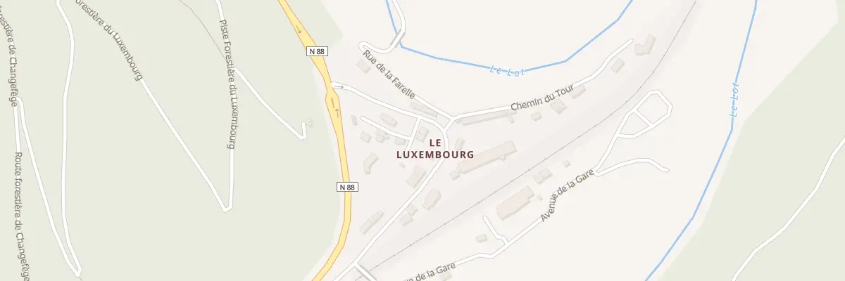 Plan du 5023 Quartier du Luxembourg à Balsièges