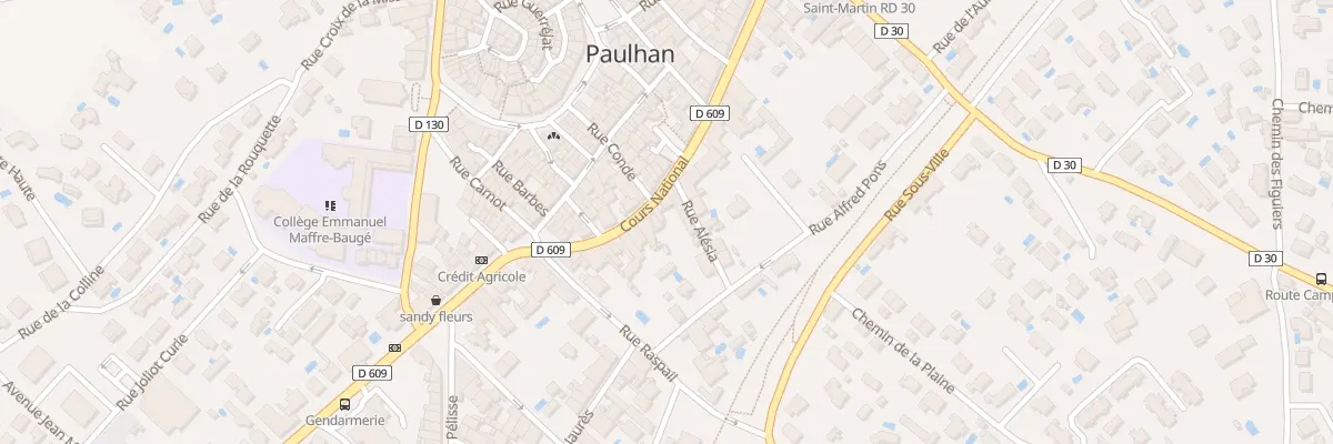 Plan du 27 Crs National à Paulhan