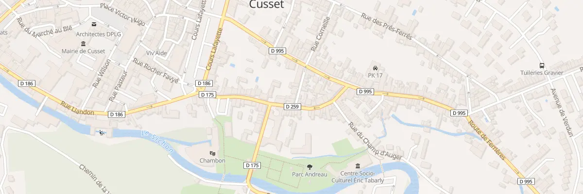 Plan du 10 Rue des Fougères à Cusset