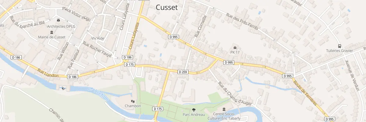 Plan du 8 Rue des Fougères à Cusset