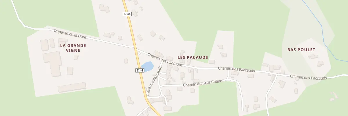 Plan du 5277 Les Pacauds à Paslières