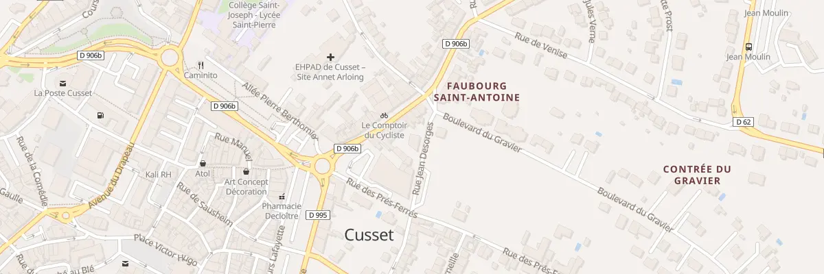 Plan du 12 Rue du Général Raynal à Cusset