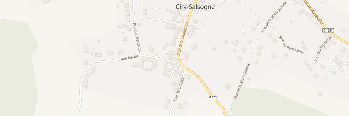 Plan du 36 Rue de la Libération à Ciry-Salsogne
