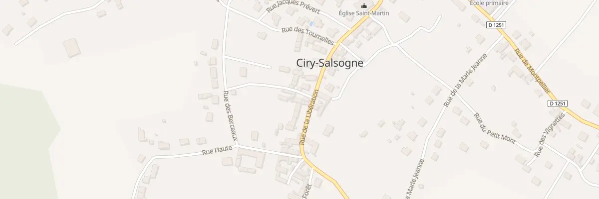 Plan du 1 Rue St Gervais à Ciry-Salsogne