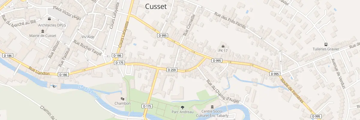 Plan du 7 Rue des Fougères à Cusset