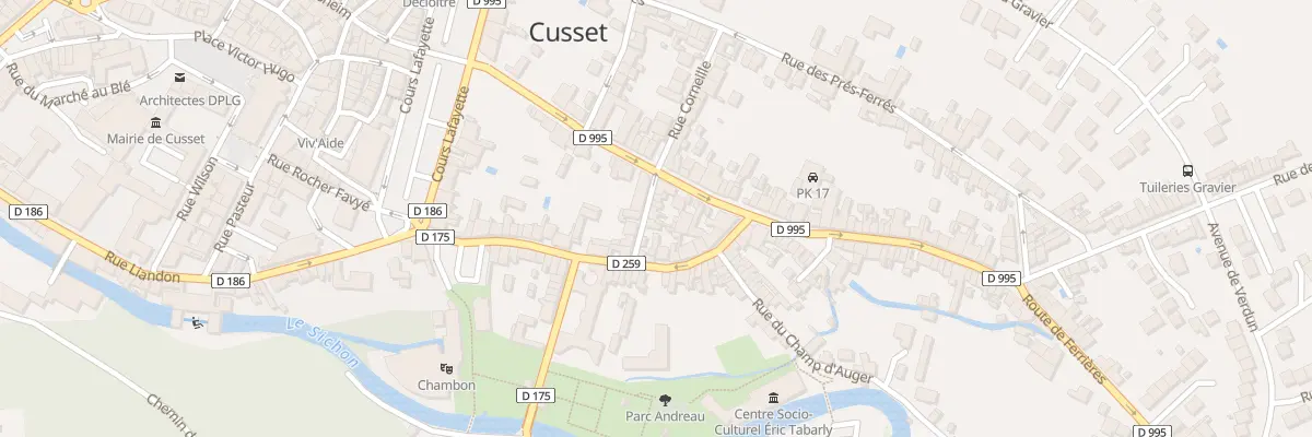 Plan du 5 Rue des Fougères à Cusset