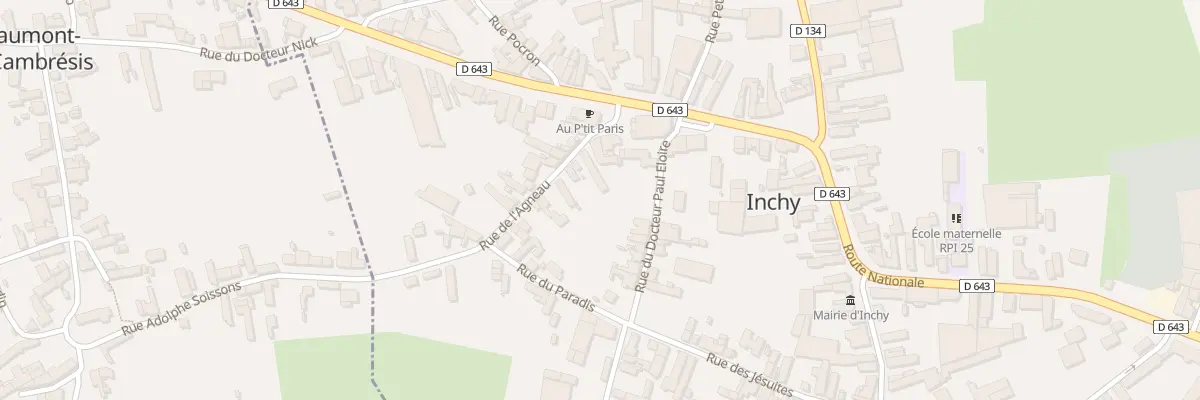 Plan du 3 Rue de l’Agneau à Inchy