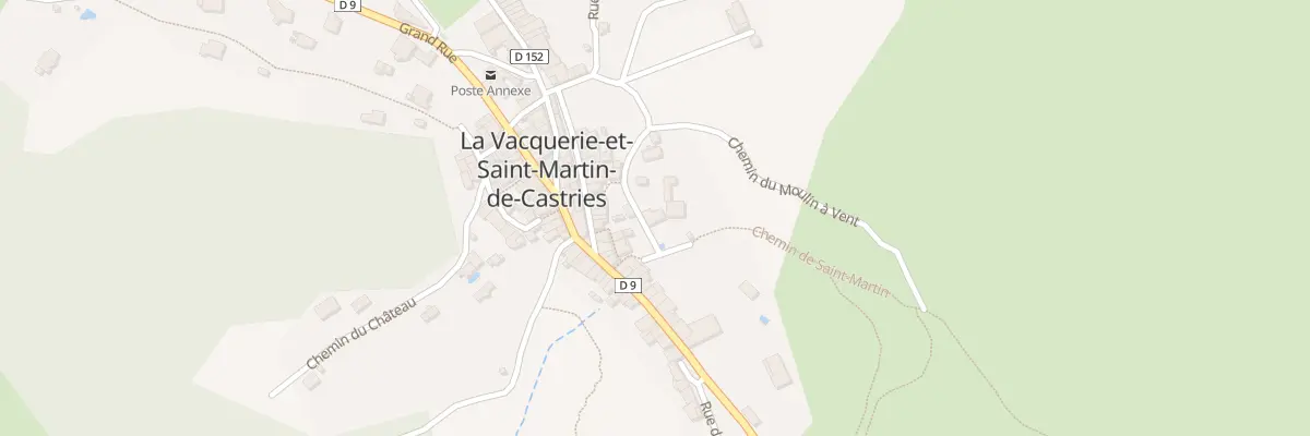 Plan du 5036F Les Bresilliers à La Vacquerie-et-Saint-Martin-de-Castries