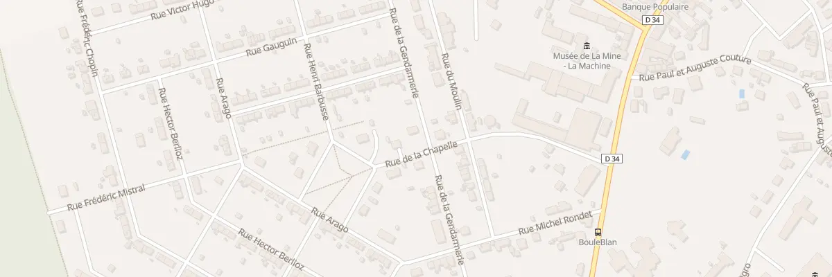 Plan du 10 Rue de la Chapelle à La Machine