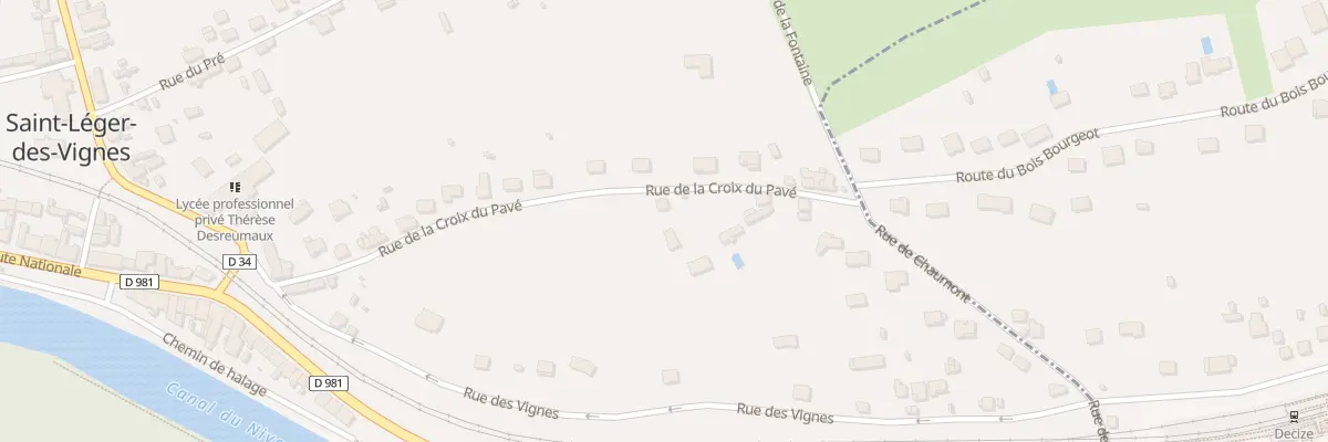 Plan du 6T Rue de la Croix du Pavé à Saint-Léger-des-Vignes