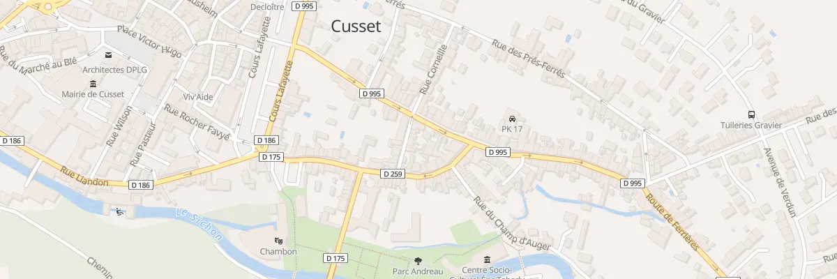 Plan du 3 Rue des Fougères à Cusset