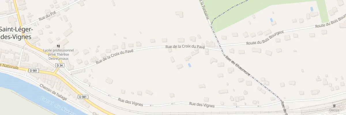 Plan du 6B Rue de la Croix du Pavé à Saint-Léger-des-Vignes