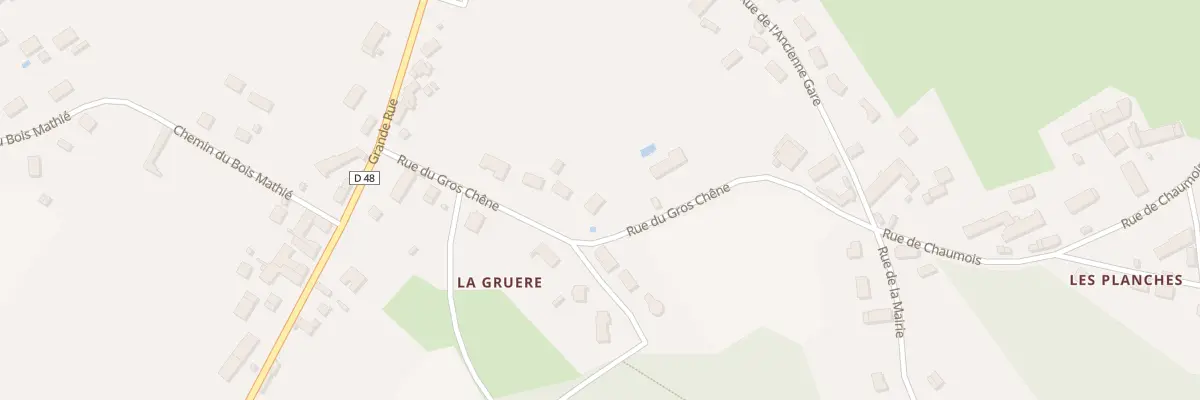 Plan du 8 Rue du Gros Chêne à Charbuy