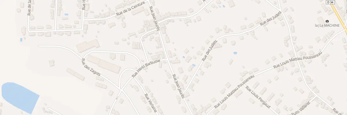 Plan du 38 Rue Jean Jaurès à La Machine